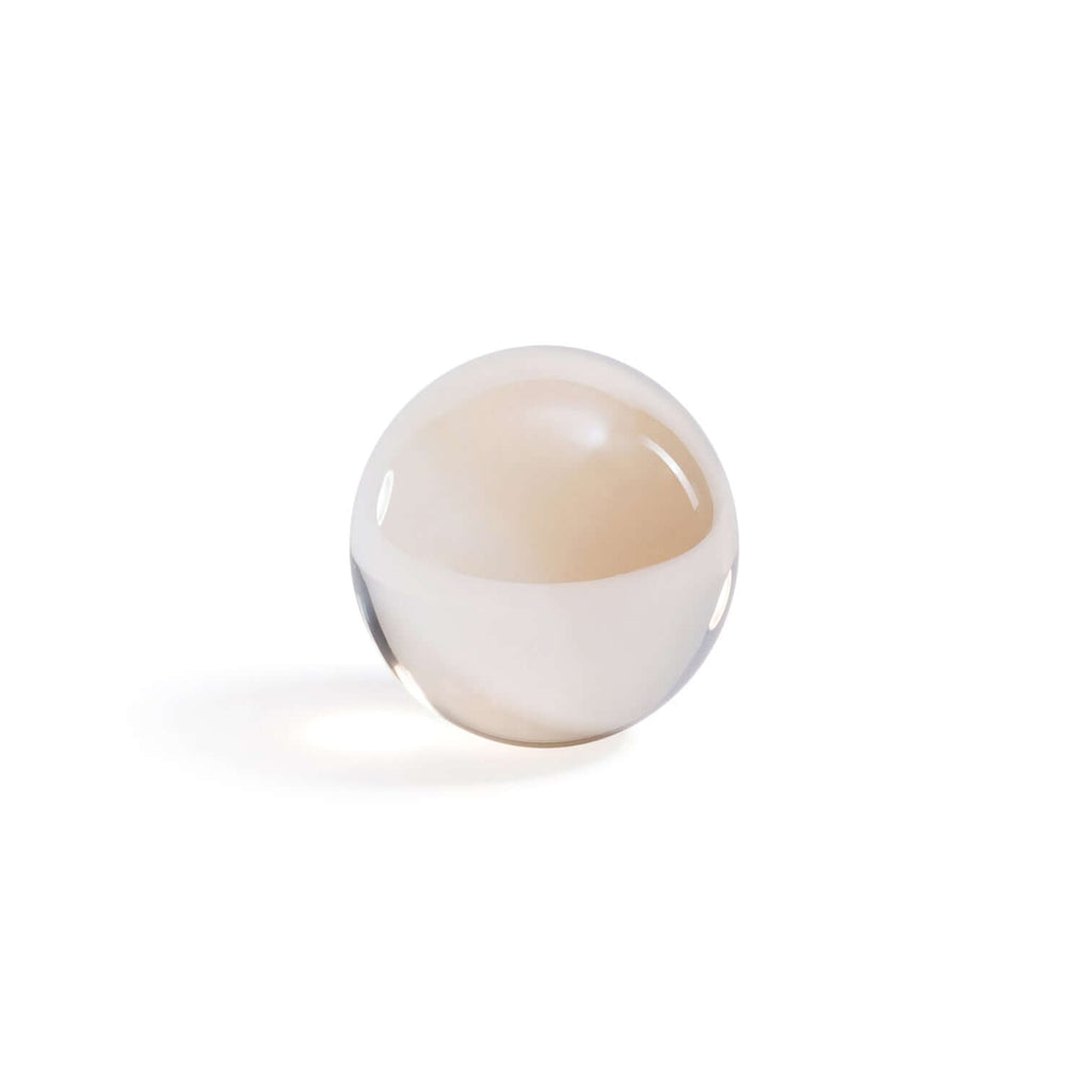 Crystal Glass Ball - Amber - Decorative Accessories by Carlyle Avenue
