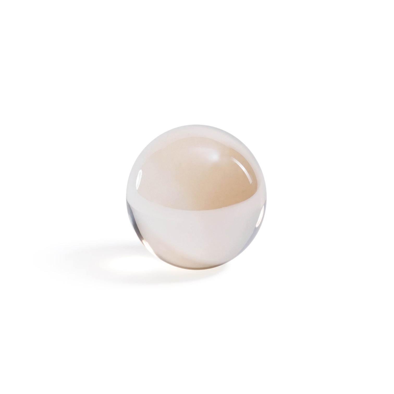 Crystal Glass Ball - Amber - Decorative Accessories by Carlyle Avenue