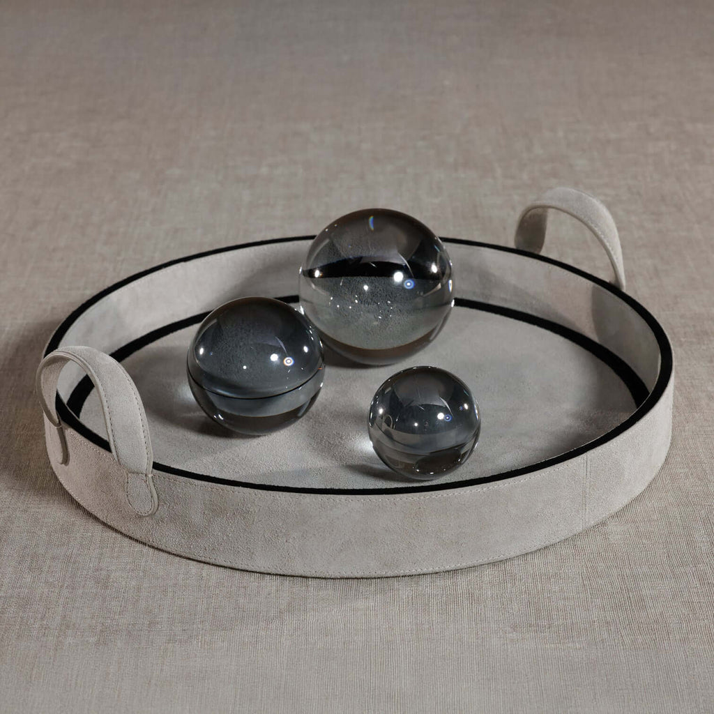Crystal Glass Ball - Smoke - Decorative Accessories by Carlyle Avenue