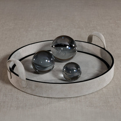 Crystal Glass Ball - Smoke - Decorative Accessories by Carlyle Avenue