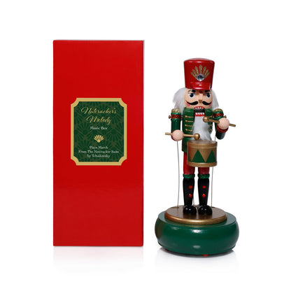 Christmas nutcracker figurine with a red 