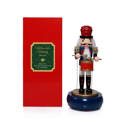 Nutcracker Melody Music Box with Round Base in Gift Box - Set of 3 Assorted - CARLYLE AVENUE
