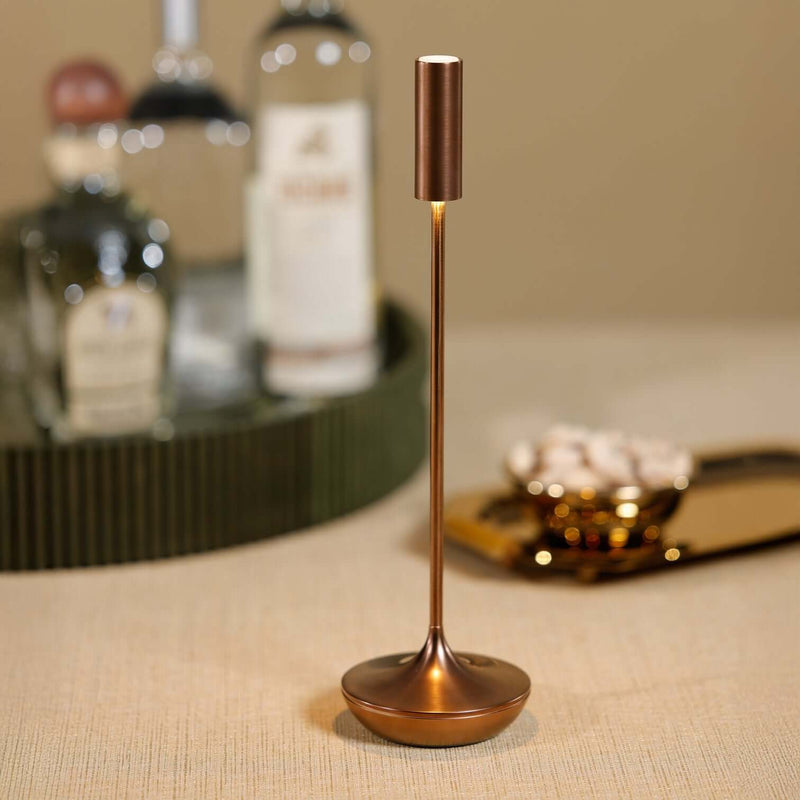 SLEEK Rechargeable Table Light - Brushed Bronze
