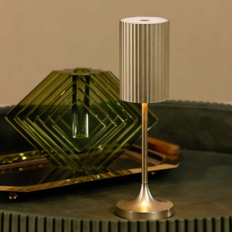 REED Rechargeable Table Light - Gold - Lighting by Carlyle Avenue