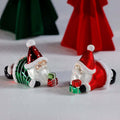 Glass Santa Laying Down Ornaments - SINGLE - CARLYLE AVENUE