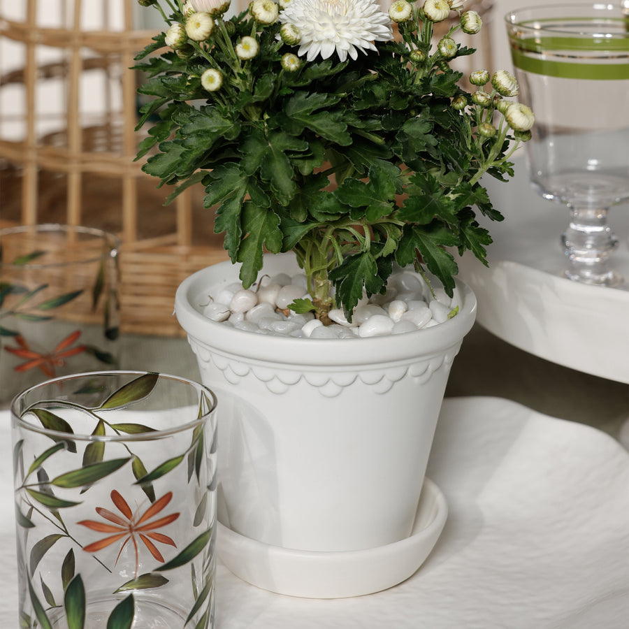 San Ysidro Flower Pot with Saucer