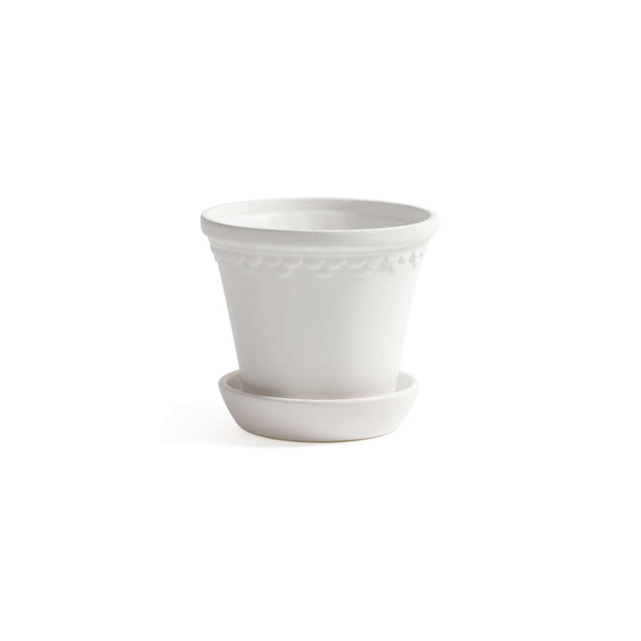 San Ysidro Flower Pot with Saucer - Planter by Carlyle Avenue