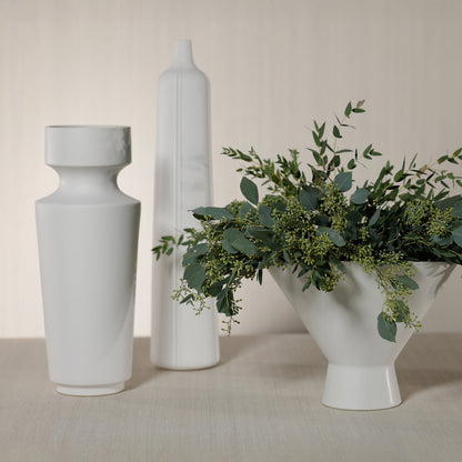 Ojai White Ceramic Vase