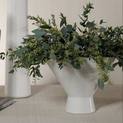 Isla Vista White Ceramic Vase / Bowl