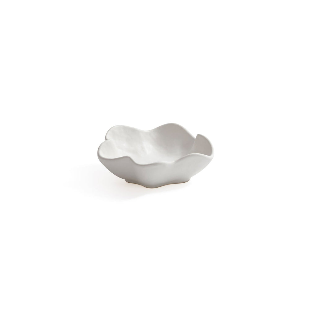Alfresco Round Wavy Ceramic Bowl - Set of 4
