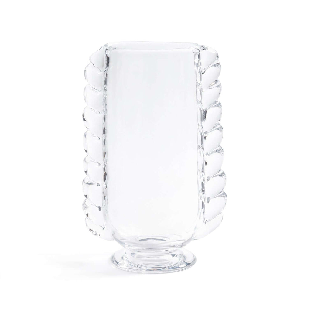 Vintage Braided Glass Vase - Clear - Vases by Carlyle Avenue
