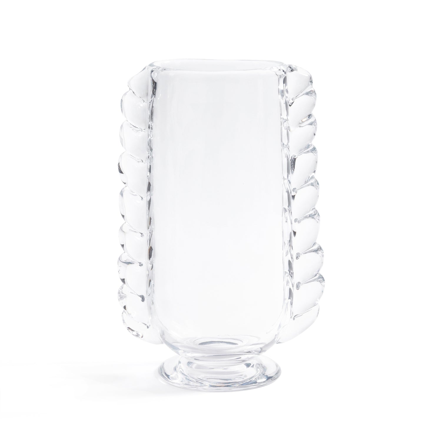 Vintage Braided Glass Vase - Clear - Vases by Carlyle Avenue