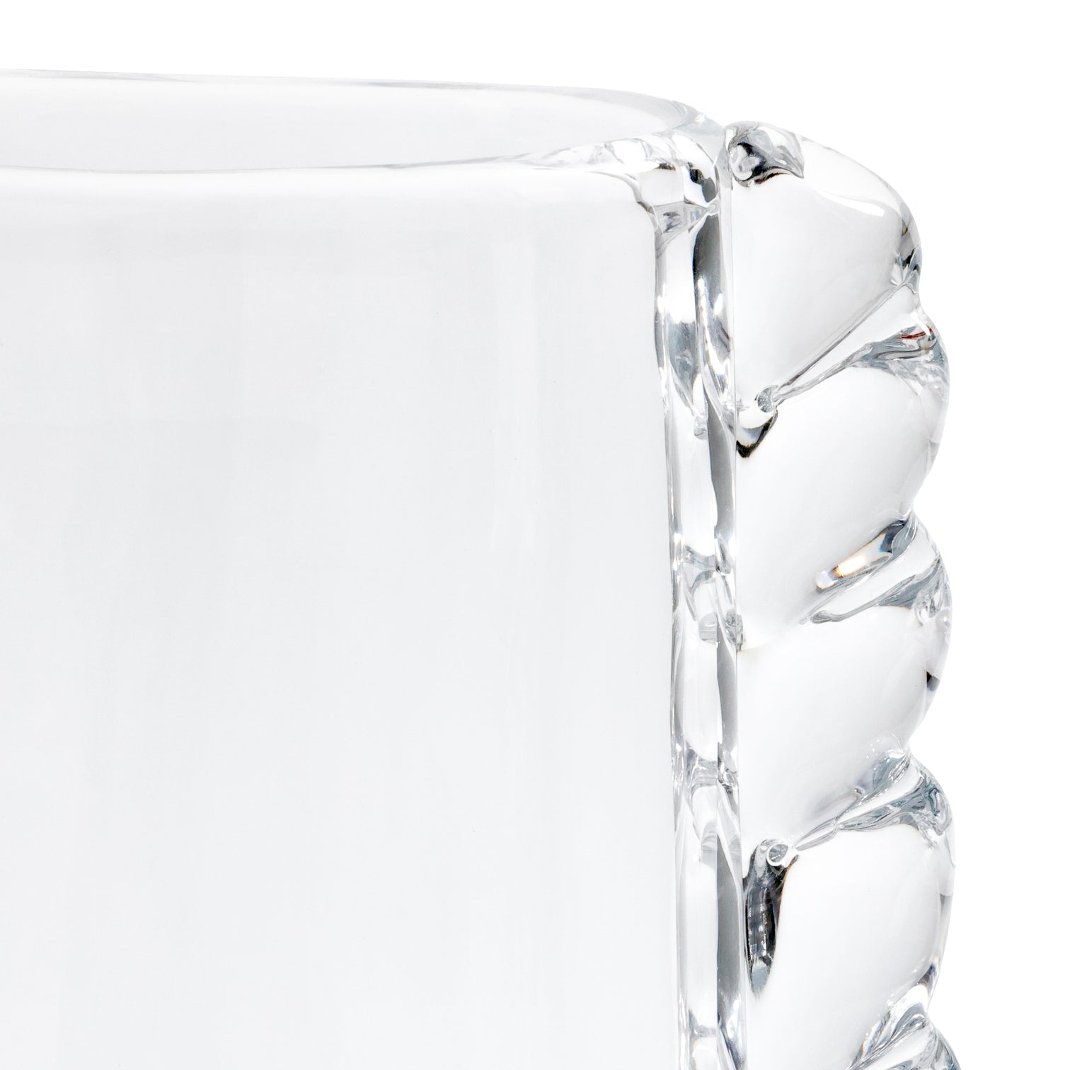 Vintage Braided Glass Vase - Clear - Vases by Carlyle Avenue