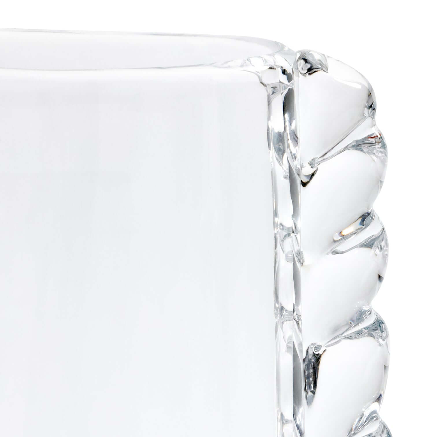 Vintage Braided Glass Vase - Clear - Vases by Carlyle Avenue