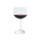 Madrid Glassware Collection wine glass featuring a unique sphere base and elegant design.