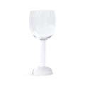 Madrid Glassware Collection red wine glass with unique sphere base and slender stem, set of 4.