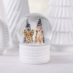 Mountain Dog Snow Globe, Snowshoeing