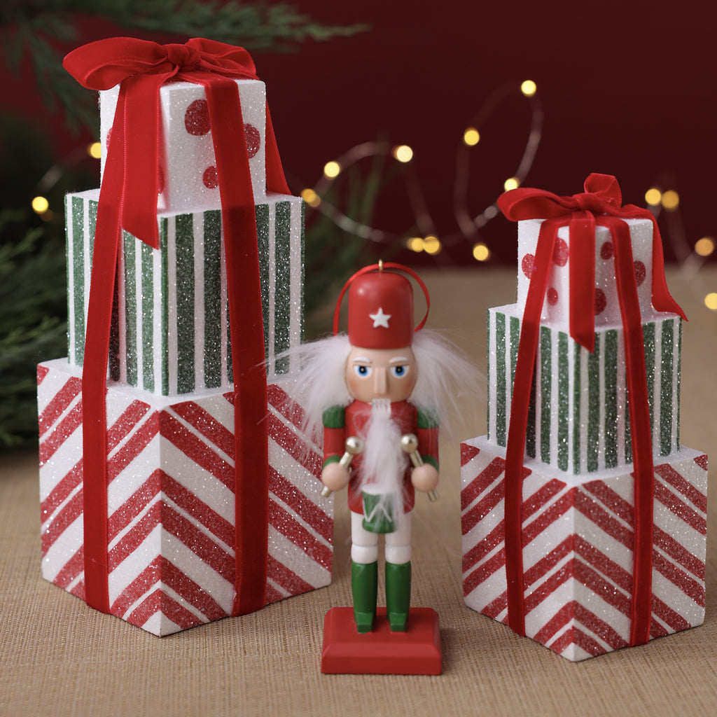 Stacked Holiday Presents - 2 Assorted Pieces