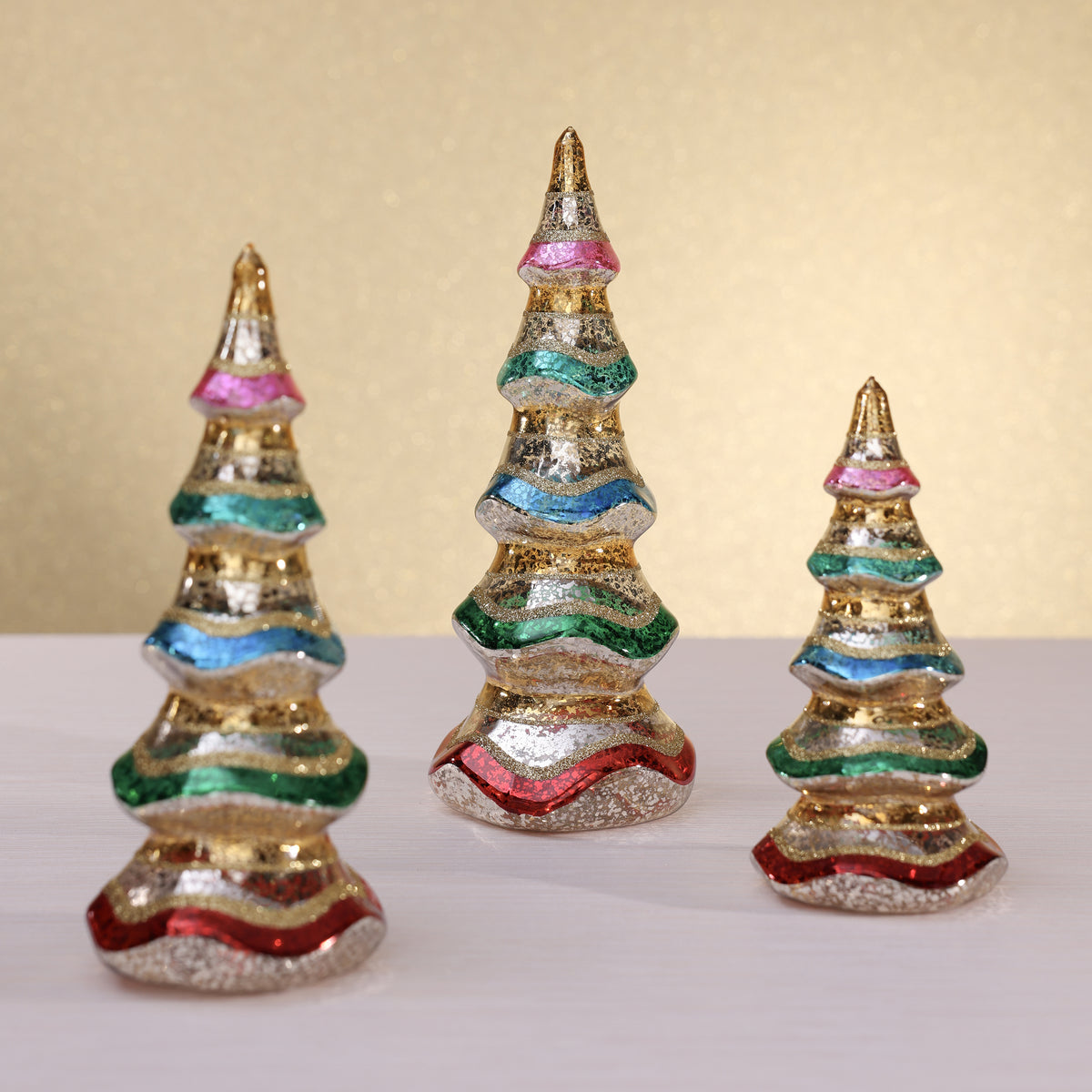 SparklePop Glass Tree - 3 Assorted Sizes