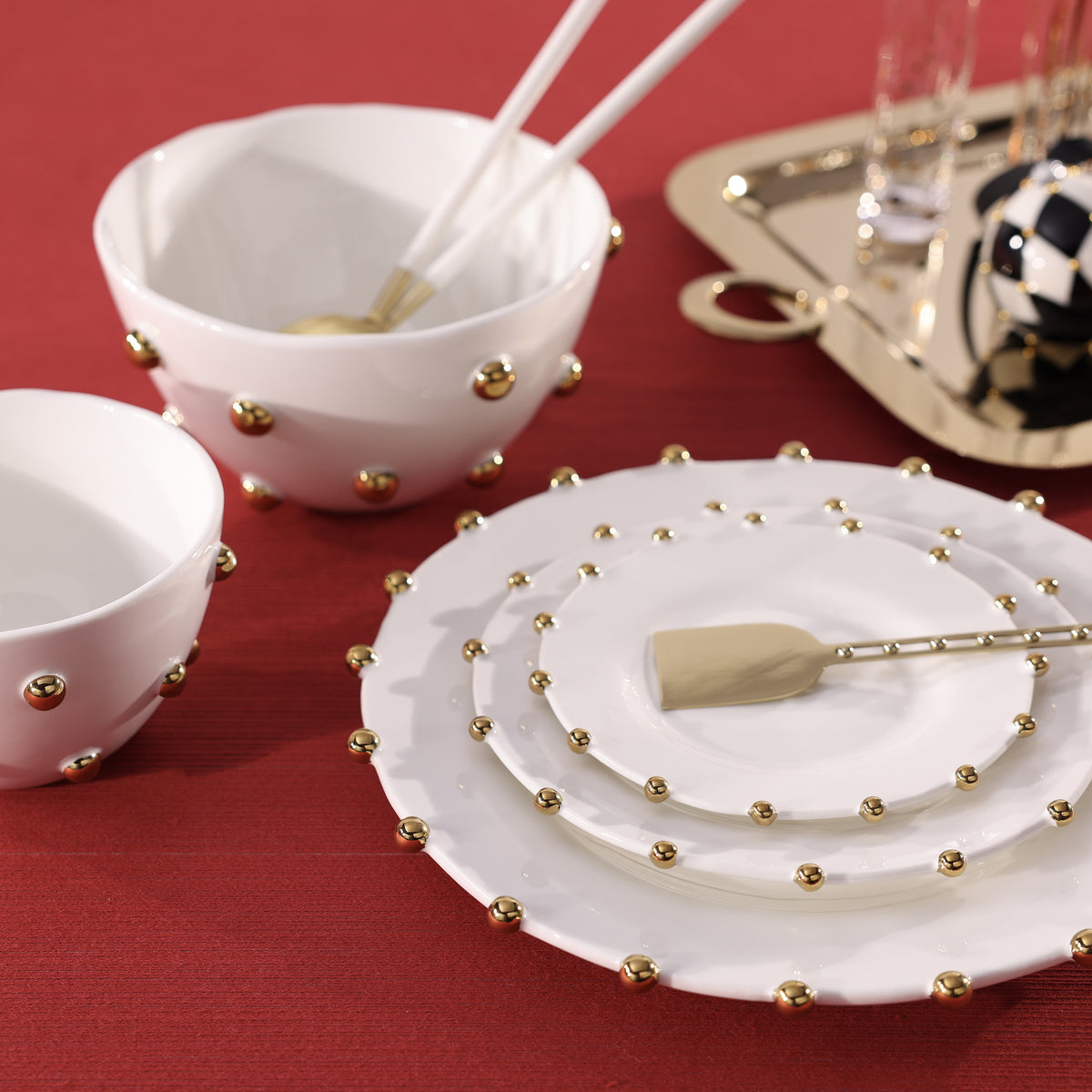 Celestial Gold Porcelain Bowl