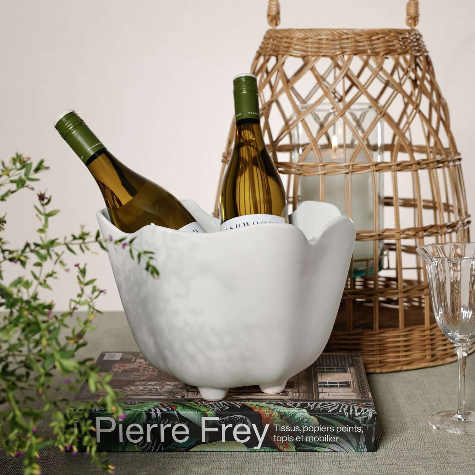 Alfresco Ceramic Multipurpose Wine Cooler / Ice Bucket / Planter - Vases by Carlyle Avenue
