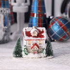 Village Glass Ornament - 3 Assorted Styles - 3 pcs Assorted Styles