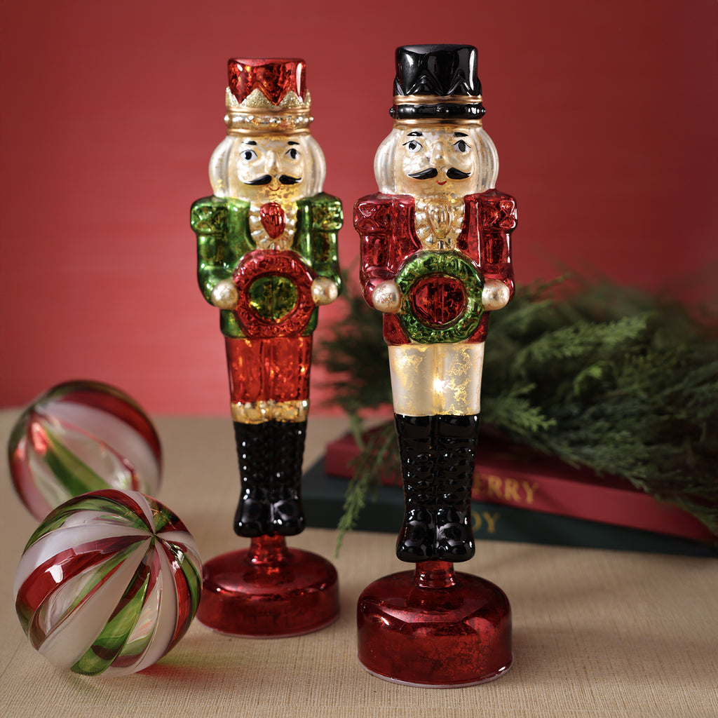 LED Glass Soldiers - 2 Assorted Pieces