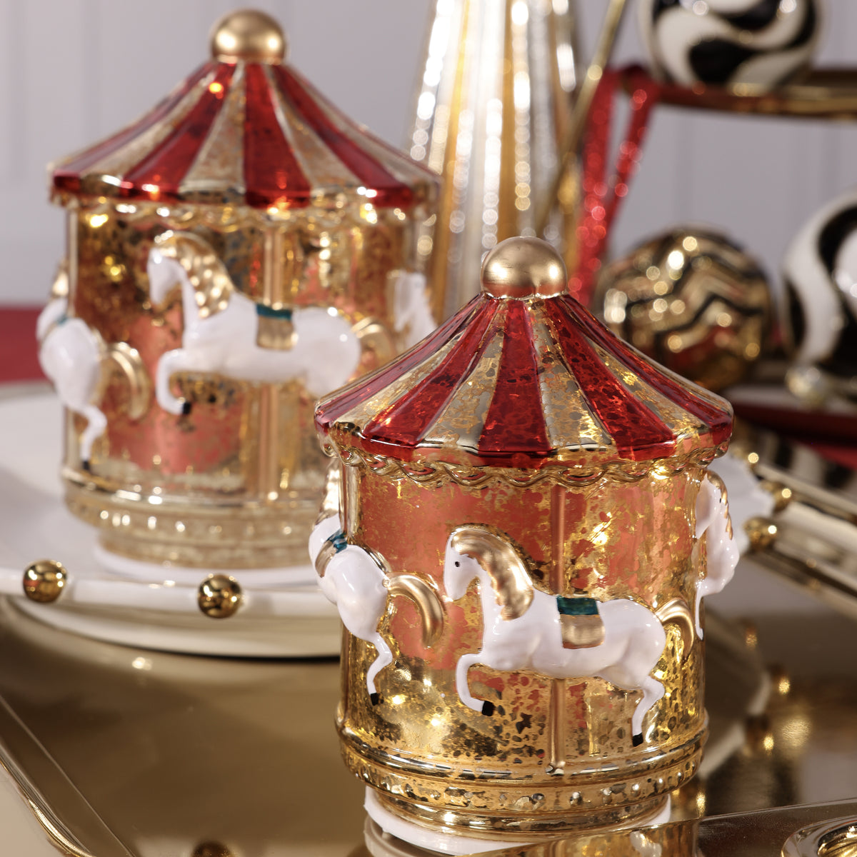 Sparkle Spin LED Carousel