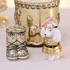 Après-Ski Poodle Glass Ornament