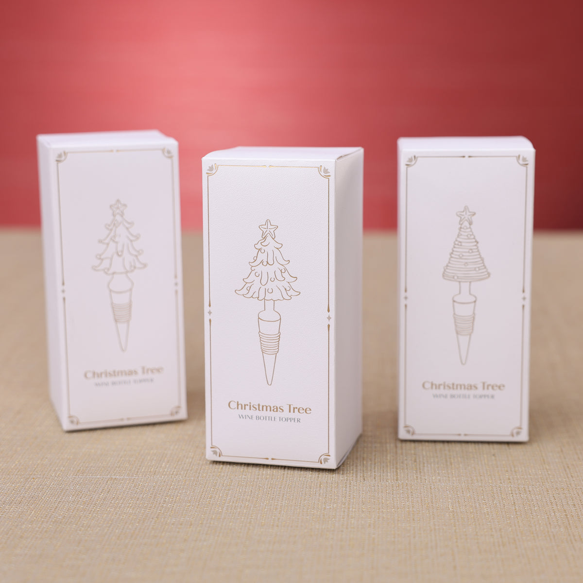 Glass Tree Bottle Stopper in Gift Box - 3 Assorted Designs
