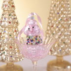 Glass Beaded Poodle Ornament