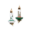 Festive Candle Drop Glass Ornament - Clip On - 2 Assorted Designs