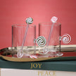 Holiday Peppermint Glass Mug
