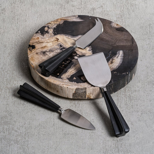 Petrified Wood Cheese Board - Round