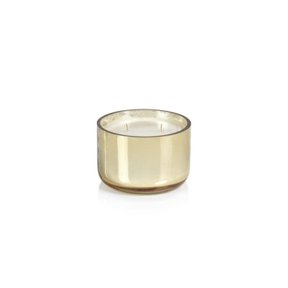 Siberian Fir Scented Candle Jar - Gold - Candles by Carlyle Avenue