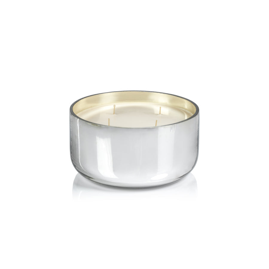 Siberian Fir Scented Candle Jar - Silver - Candles by Carlyle Avenue