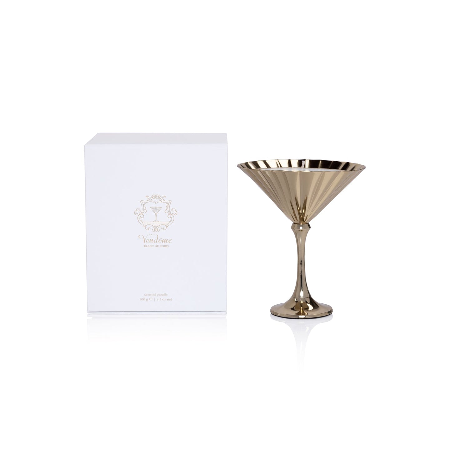 Vendôme Scented Martini Candle - Gold