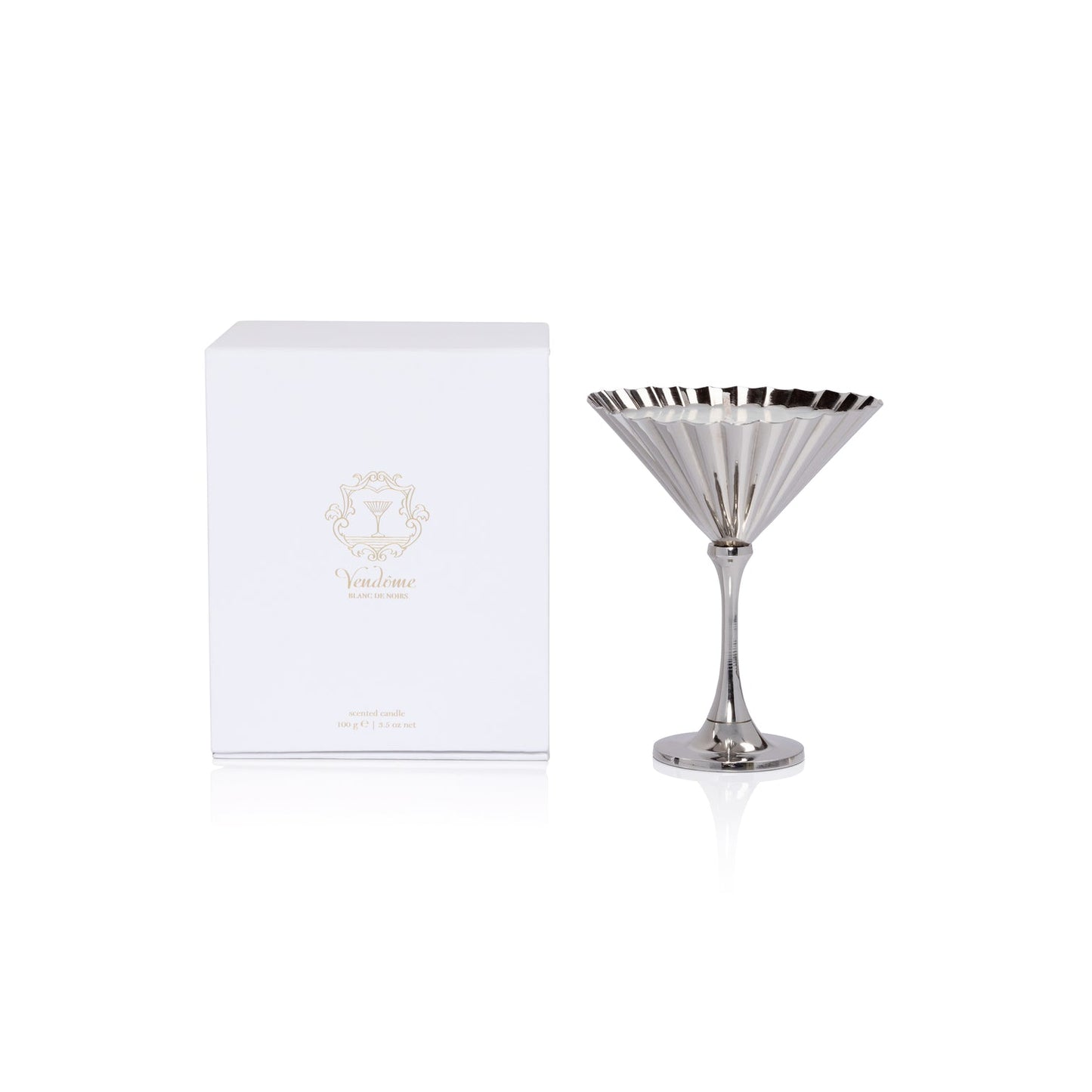 Vendôme Scented Martini Candle - Silver