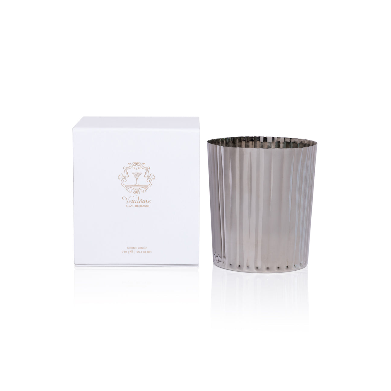 Vendôme Scented Tumbler Candle - Silver