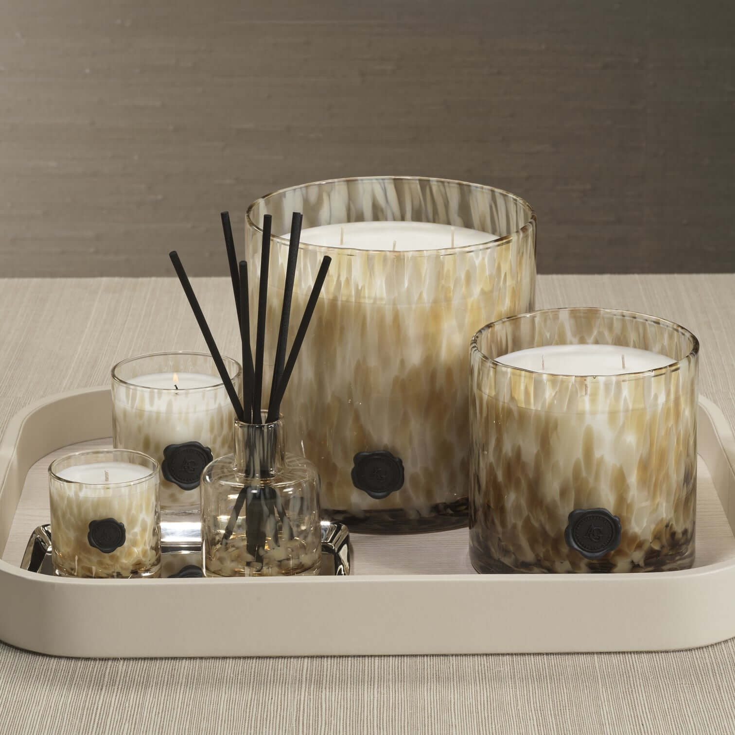 AG Opal Glass Candle - Mocha - Javanese Vetiver - Candles by Carlyle Avenue
