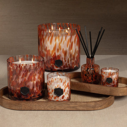 AG Opal Glass Candle - Red - Cardamom Negroni - Candles by Carlyle Avenue