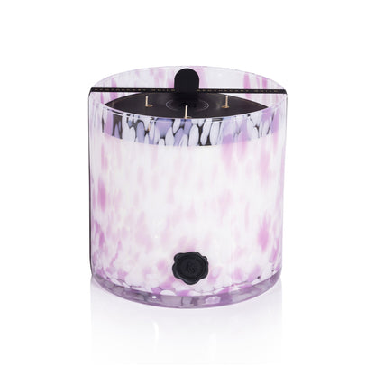 AG Opal Glass Candle - White & Pink - Elderflower Gin - Candles by Carlyle Avenue