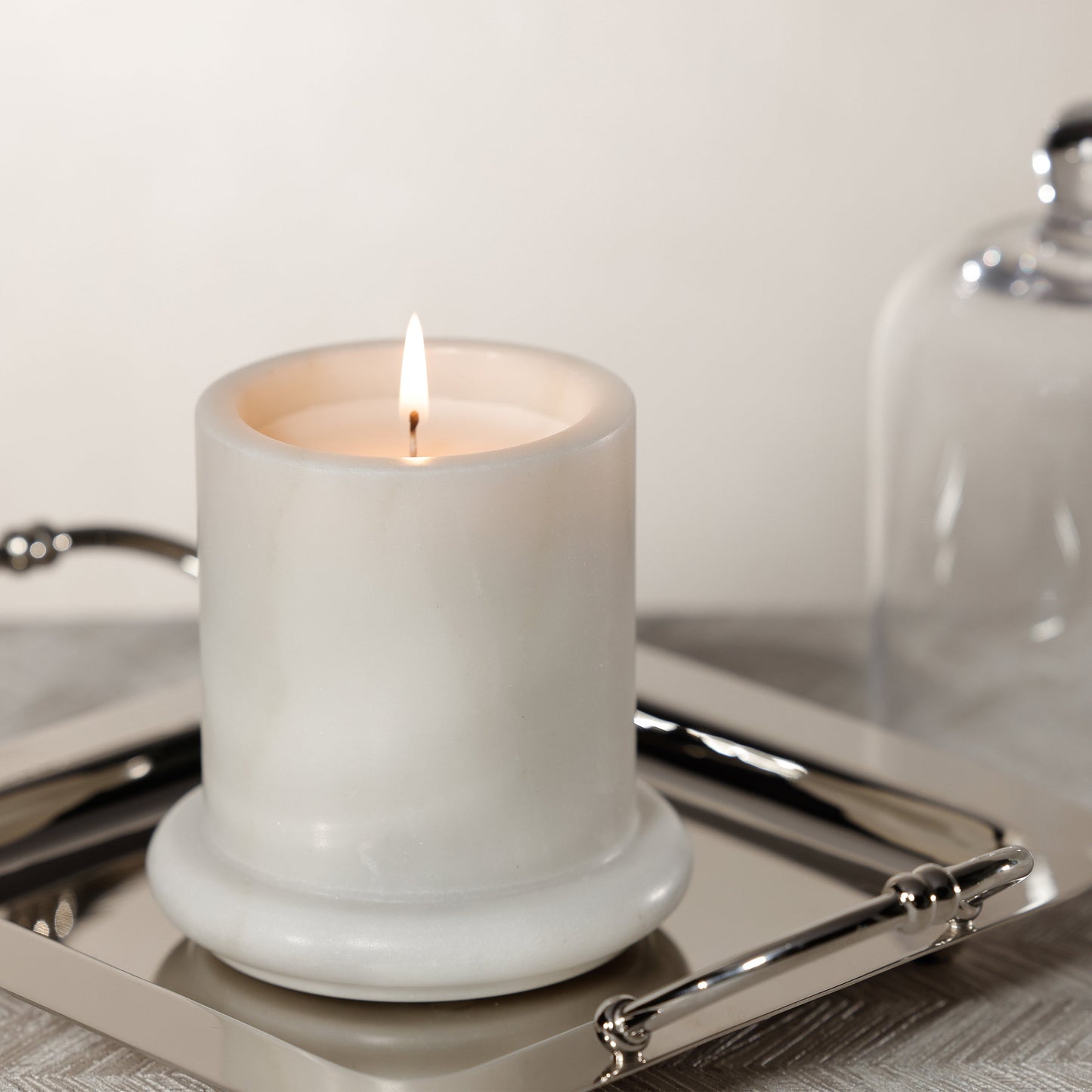 Marbella Scented Candle Jar with Cloche - PREORDER