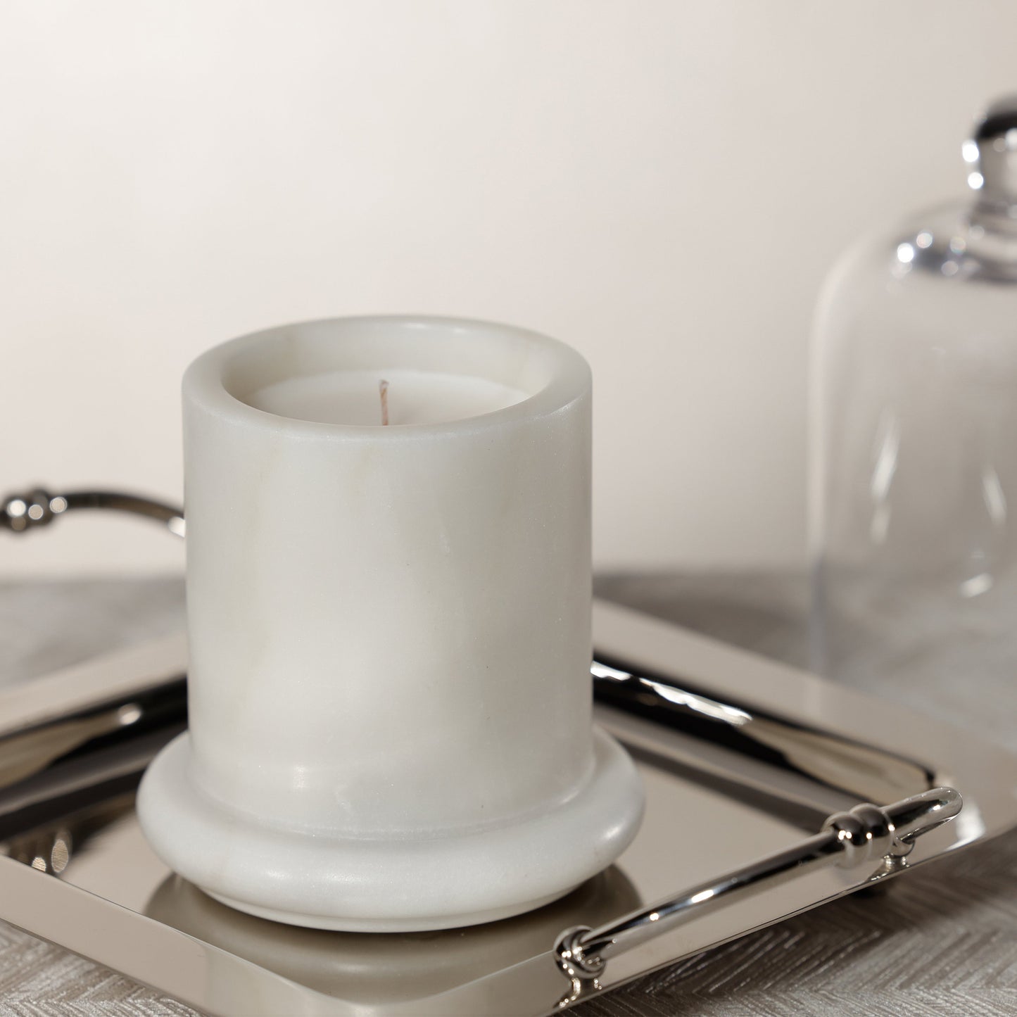 Marbella Scented Candle Jar with Cloche - PREORDER