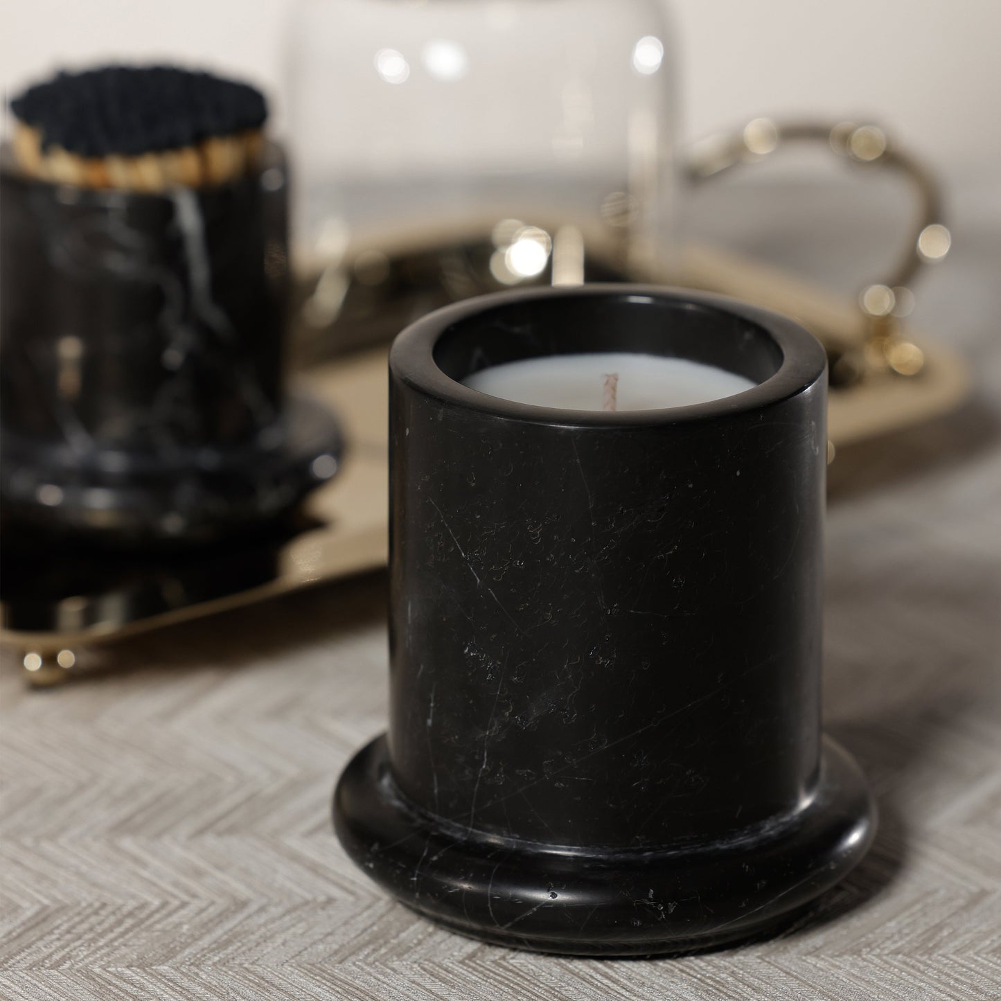 Marbella Scented Candle Jar with Cloche - PREORDER