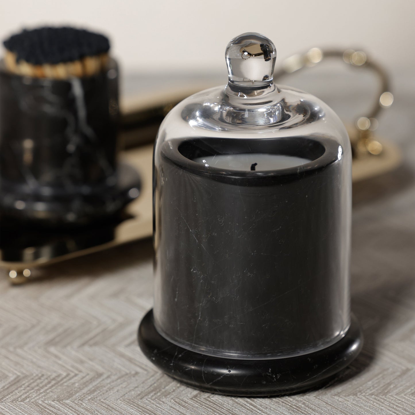 Marbella Scented Candle Jar with Cloche - PREORDER