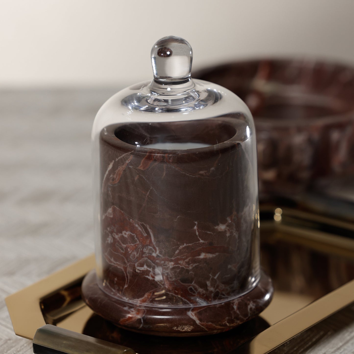 Marbella Scented Candle Jar with Cloche - PREORDER