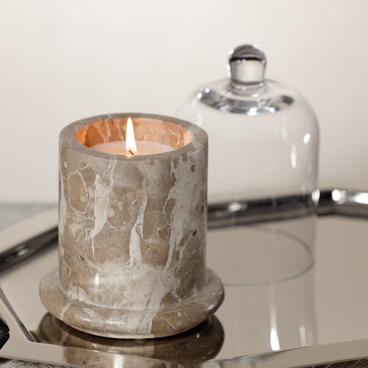 Marbella Scented Candle Jar with Cloche - PREORDER