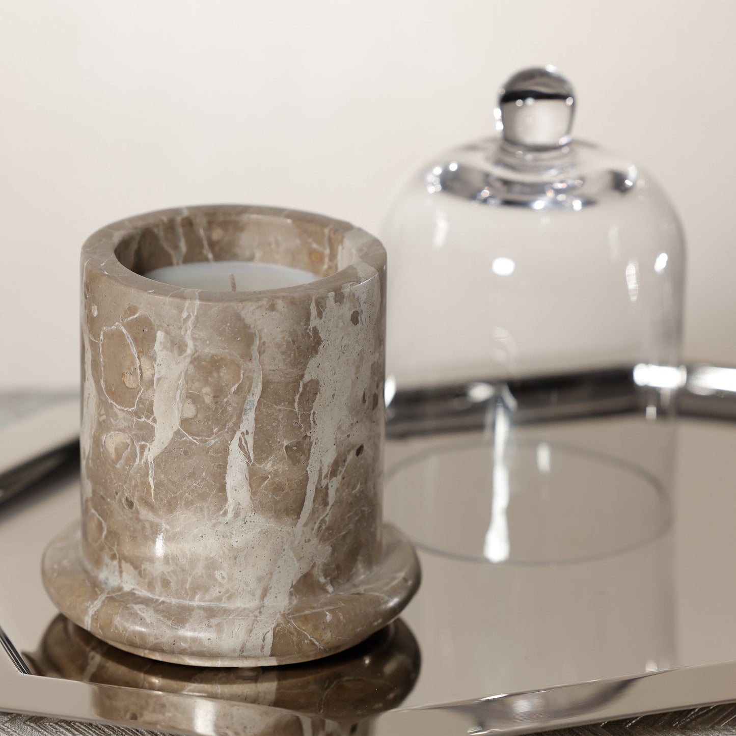 Marbella Scented Candle Jar with Cloche - PREORDER