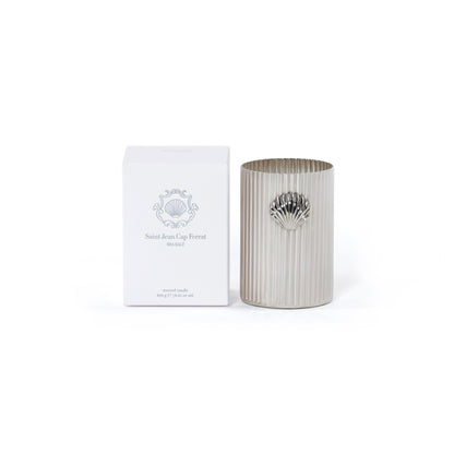Cap Ferrat Fan Shell Design Candle in Gift Box